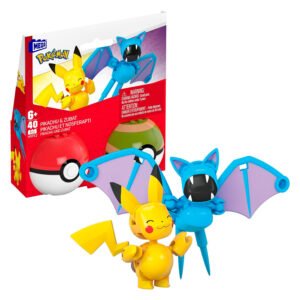 Pokébola Mattel Mega Construx - Pikachu & Zubat (5735)