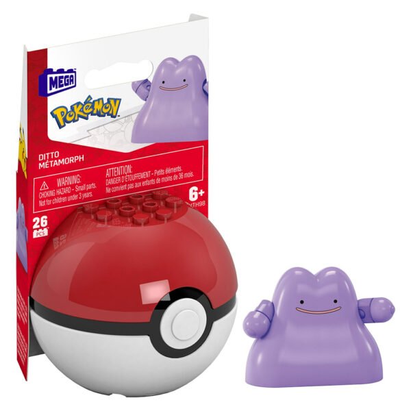 Pokebola Pokémon Mega Construx Mattel - Ditto (1048)