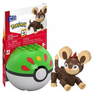 Pokebola Pokémon Mega Construx Mattel - Litleo (8882)