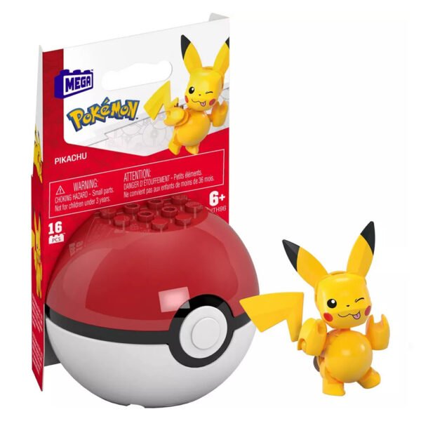Pokebola Pokémon Mega Construx Mattel - Pikachu (19102)