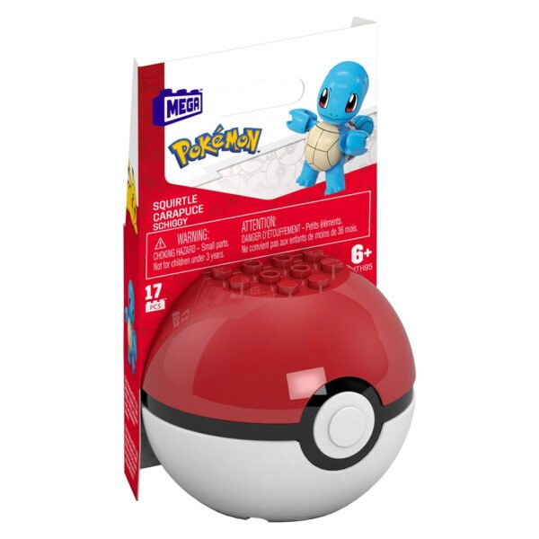 Pokebola Pokémon Mega Construx Mattel - Squirtle (19097)