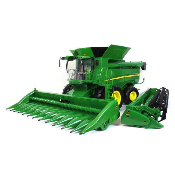 Tractor Ertl - Big Farm John Deere S690 With 12 Row Grain & Corn Head - Escala 1/16 (47101)