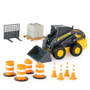 Mini Carregadeira Ertl - New Holland L225 Skid Steer Set + Acessórios - Escala 1/16 (47351)