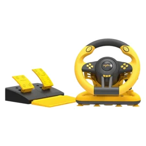 Volante y Pedales PXN V3 Pro para PC / PS3 / PS4 / Xbox One / Xbox Series / Switch - Amarillo y Negro