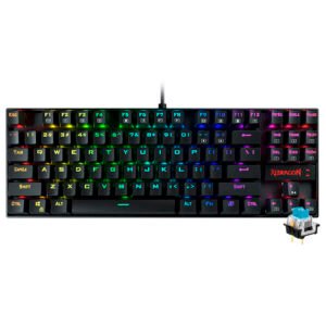 Teclado Gamer Mecánico REDRAGON K552RGB-1 Kumara USB RGB Inglés-Negro