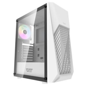 Gabinete Gamer Darkflash DK150 ATX 3 Cooler RGB Blanco