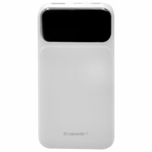Cargador Portátil Ecopower EP-C850 12000MAH USB TYPE-C Lightning - Blanco