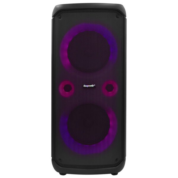 Parlante Ecopower EP-2225 LED Bluetooth USB FM Tf - Negro