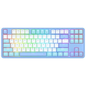 Teclado Gamer REDRAGON K707WBB-RGB Star Blade USB RGB Inglés-Azul Blanco