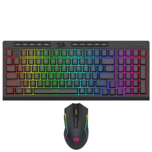 Teclado Gamer REDRAGON S142 Rylo Pro Combo Wireless RGB Inglés-Negro