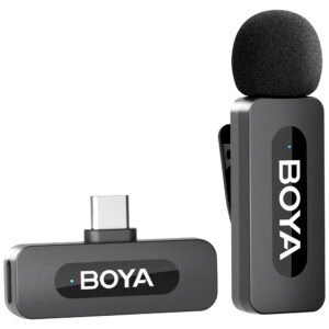 Micrófono Boya Boya BY-V10 Inalámbrico 1Tx Rx USB-C-Negro