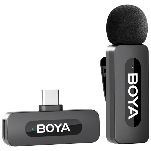 Micrófono Boya Boya BY-V10 Inalámbrico 1Tx Rx USB-C-Negro