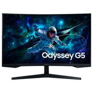 Monitor Gamer SAMSUNG Odyssey G55C LS27CG552EN 27" QHD LED Curvo 165HZ 1MS-NEGRO