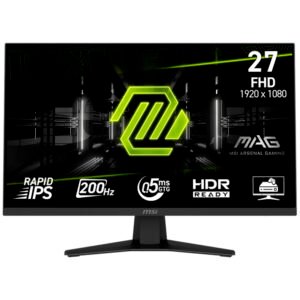 Monitor Gamer MSI Mag 274F 27" Full HD IPS 200HZ 0.5MS-NEGRO