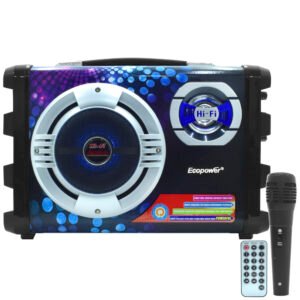 Parlante Ecopower EP-2220 Bluetooth USB FM SD-Morado Negro