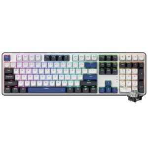 Teclado Gamer Mecánico REDRAGON K689WBB-RGB Wyvern USB RGB Inglés-Blanco Negro