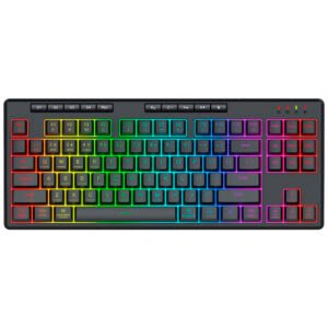 Teclado Gamer REDRAGON K516RGB-Pro Shiva Pro 87 Wireless RGB Inglés-Negro
