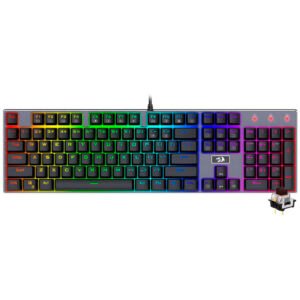 Teclado Gamer Mecánico REDRAGON K556RGB Devarajas USB RGB Red Inglés-Negro