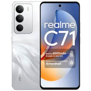 Celular Realme C71 RMX5303 4GB de RAM / 128GB / Pantalla 6.67″ / Dual SIM LTE-Blanco Swan (Anatel)