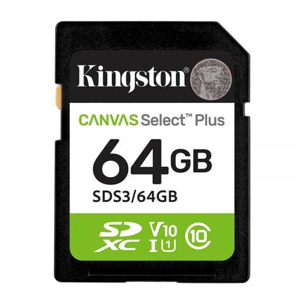 Tarjeta de Memoria SD Kingston Canvas Select Plus C10 64GB-SDS3 64GB