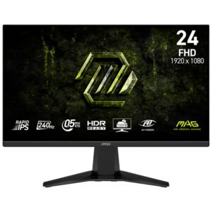 Monitor Gamer MSI Mag 245F X24 3BC8 23.8" Full HD Rapid IPS 240HZ 0.5MS-NEGRO