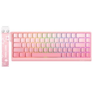 Teclado Gamer Magnético ONIKUMA G69 USB RGB Inglés-Rosa