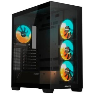 Gabinete Gamer Gigabyte GB-C500P Panoramic Stealth Mid Tower 4 Cooler ARGB Negro