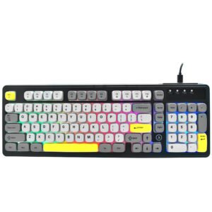 Teclado Gamer Ajazz AF98 Nacodexx USB RGB Inglés-Negro Gris (985720)