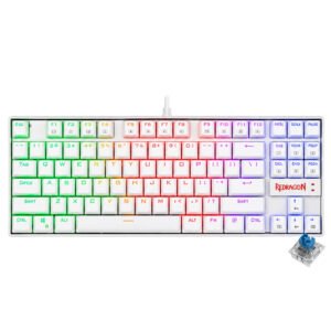 Teclado Gamer Mecánico REDRAGON K552W-RGB Kumara USB RGB Inglés-Blanco