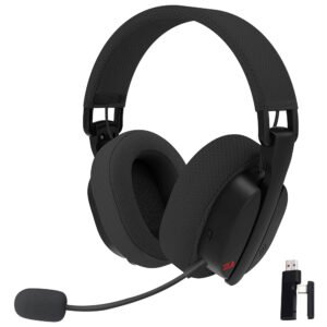 Auricular Con Micrófono Gamer Redragon H888 Luce Inalámbrico Negro