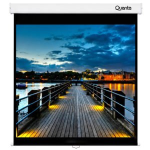 Pantalla para Proyector Quanta QTTLM120 120" Retráctil Manual - Blanco