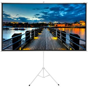 Pantalla para Proyector Quanta QTTLT72 72" con Tripe - Blanco