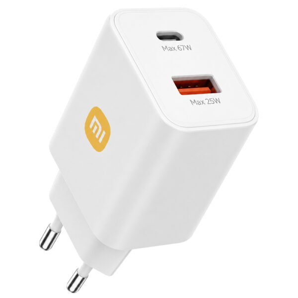 Cargador Enchufe Xiaomi MDZ-13I USB USB-C 25W 67W-BLANCO