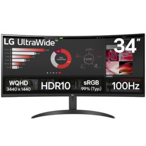 Monitor LG Ultrawide 34WR50QK-B 34" WQHD VA Curvo 100HZ 5MS-NEGRO