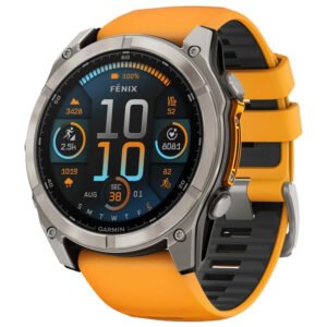Reloj Inteligente Garmin Fenix 8 Sapphire AMOLED - Spark Naranja (010-02905-10)