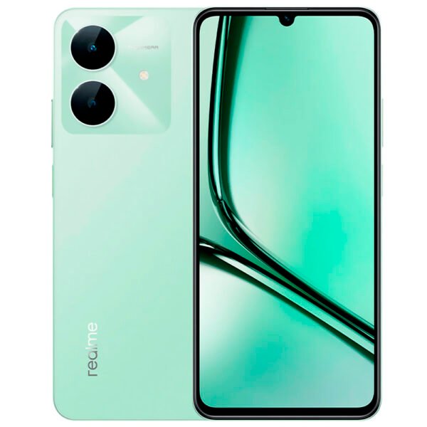 Celular Realme Note 60X RMX3938 4GB de RAM / 64GB / Pantalla 6.74" / Dual SIM LTE-Wilderness Verde (Anatel)