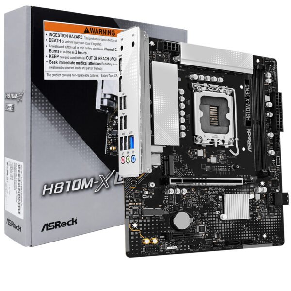 Placa Madre ASROCK H810M-X Gen 5 Socket LGA 1851 DDR5