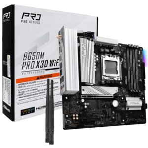 Placa Madre ASROCK B650M Pro X3D WI-FI Socket AM5 DDR5