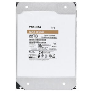 HDD Toshiba 22 TB N300 Pro NAS 3.5" SATA 3 7200RPM-HDWG82CXZSTB