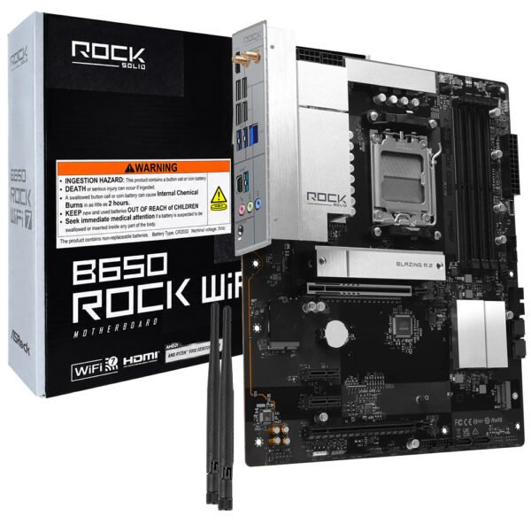 Placa Madre ASROCK B650 Rock WI-FI 7 Socket AM5 DDR5