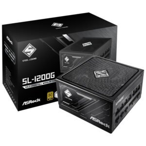 Fuente de Alimentación Asrock Steel Legend SL 1200G 1200W ATX Modular 80 Plus Gold Bivolt Negro (Atx 3.1)