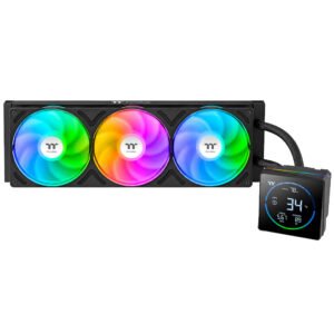 Refrigeración Líquida Thermaltake TH360-S V3 ARGB Sync Segment LCD 360mm Negro (CL-W470-PL12SW-A)