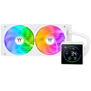 Refrigeración Líquida Thermaltake TH240-S V3 ARGB Sync Snow Edition Segment LCD 240mm Blanco (CL-W471-PL12SW-A)