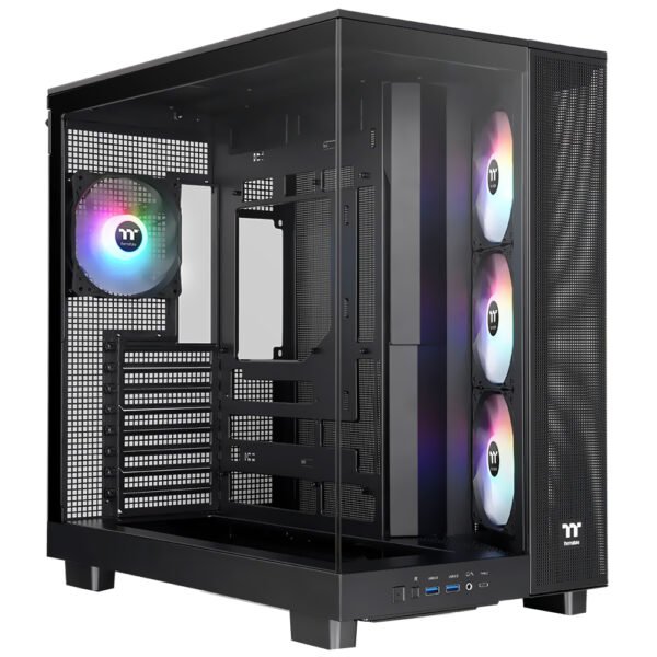 Gabinete Gamer Thermaltake View 380 Xl Tg ARGB Mid Tower Negro (CA-11E-00M1WN-00)