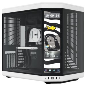 Gabinete Gamer Hyte Y70 Touch Infinite Panda Mid Tower Blanco Negro (CS-HYTE-Y70TTI-WB)