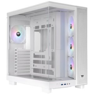 Gabinete Gamer Thermaltake View 380 Xl Tg ARGB Mid Tower - Snow (CA-11E-00M6WN-00)