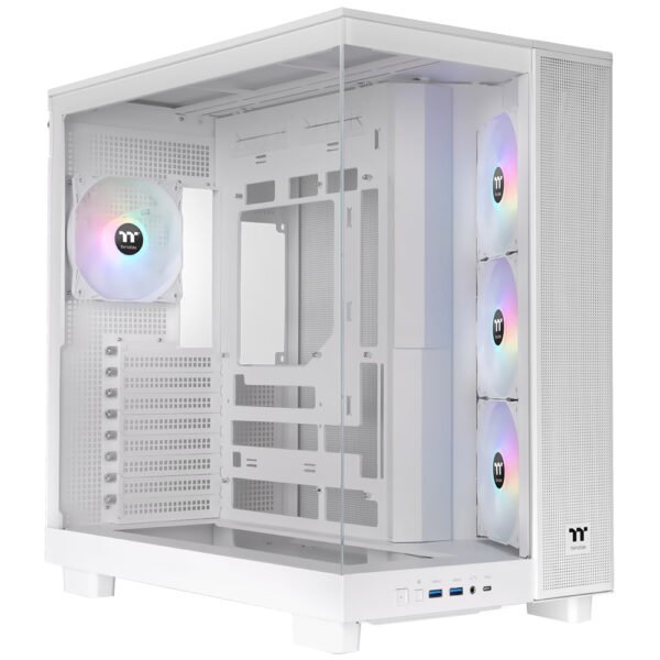 Gabinete Gamer Thermaltake View 380 Xl Tg ARGB Mid Tower - Snow (CA-11E-00M6WN-00)