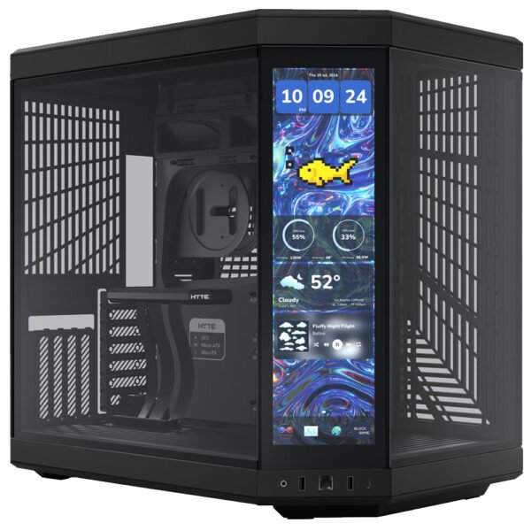 Gabinete Gamer Hyte Y70 Touch Infinite Mid Tower - Pitch Negro (CS-HYTE-Y70TTI-BB)