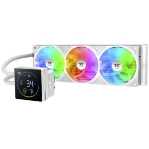 Refrigeración Líquida Thermaltake TH360-S V3 ARGB Sync Snow Edition Segment LCD 360mm Blanco (CL-W472-PL12SW-A)