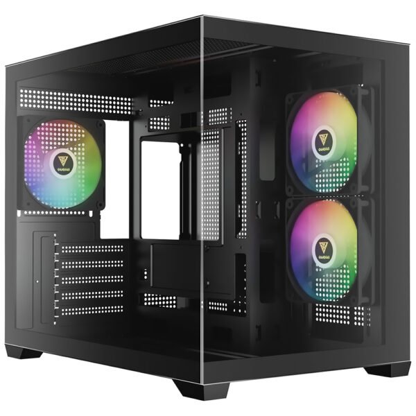 Gabinete Gamer Gamdias Aura GC10M V2 ARGB Mini Tower 3 Cooler ARGB Negro